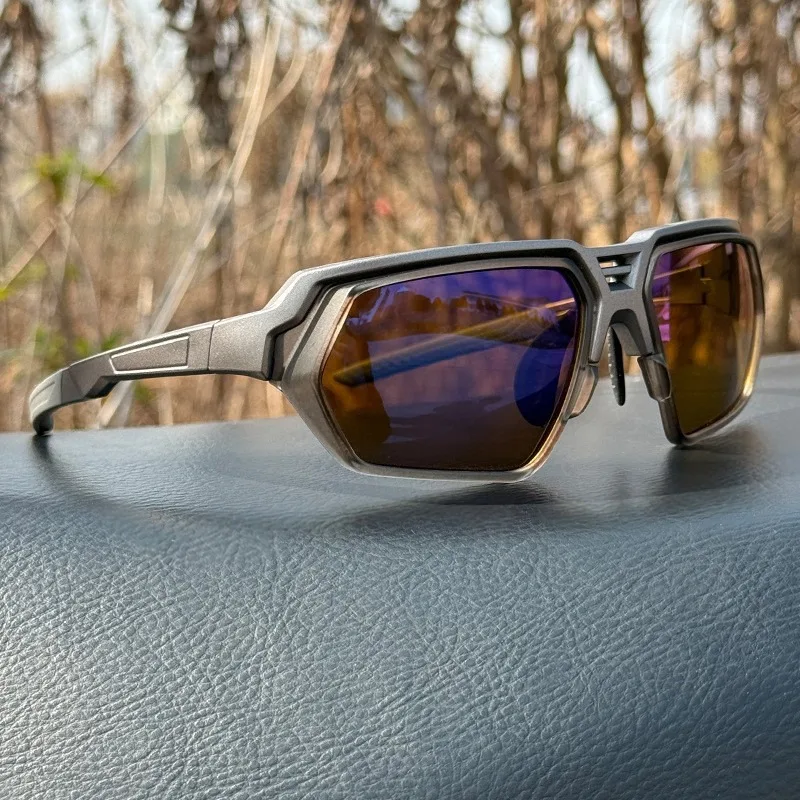 Polarized Cycling Shades Anti-Reflective Fishing Sunglasses Windproof UV Eyewear for Mountaineering Skiing Outdoor  Sun