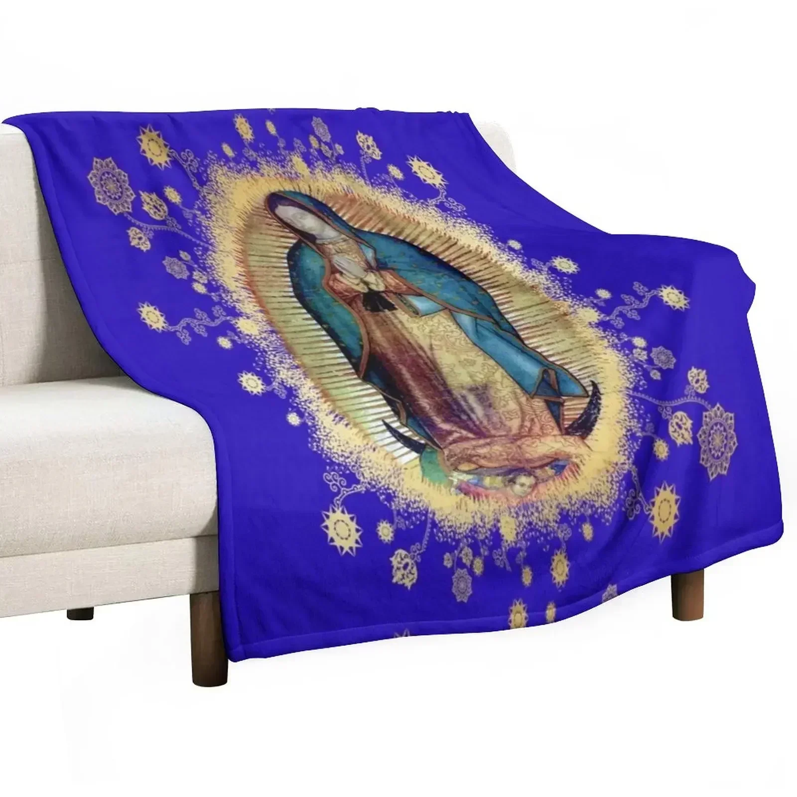 Our Lady of Guadalupe Mexican Virgin Mary Mexico Tilma 20-103 Throw Blanket Nap for sofa Stuffeds Blankets