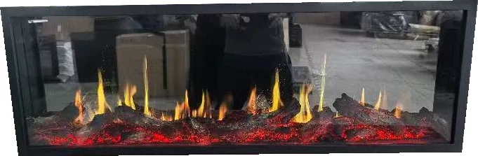 

Modern Holographic Liquid Crystal Remote Control Built-In Insert for Living Room Use 1500mm LCD Electric Fireplace