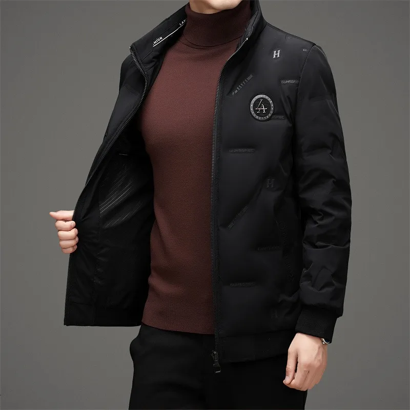 

Down Jacket Men's Short Models, New Fashion Stand-up Collar Casual Men's Winter Warm Down Jacket