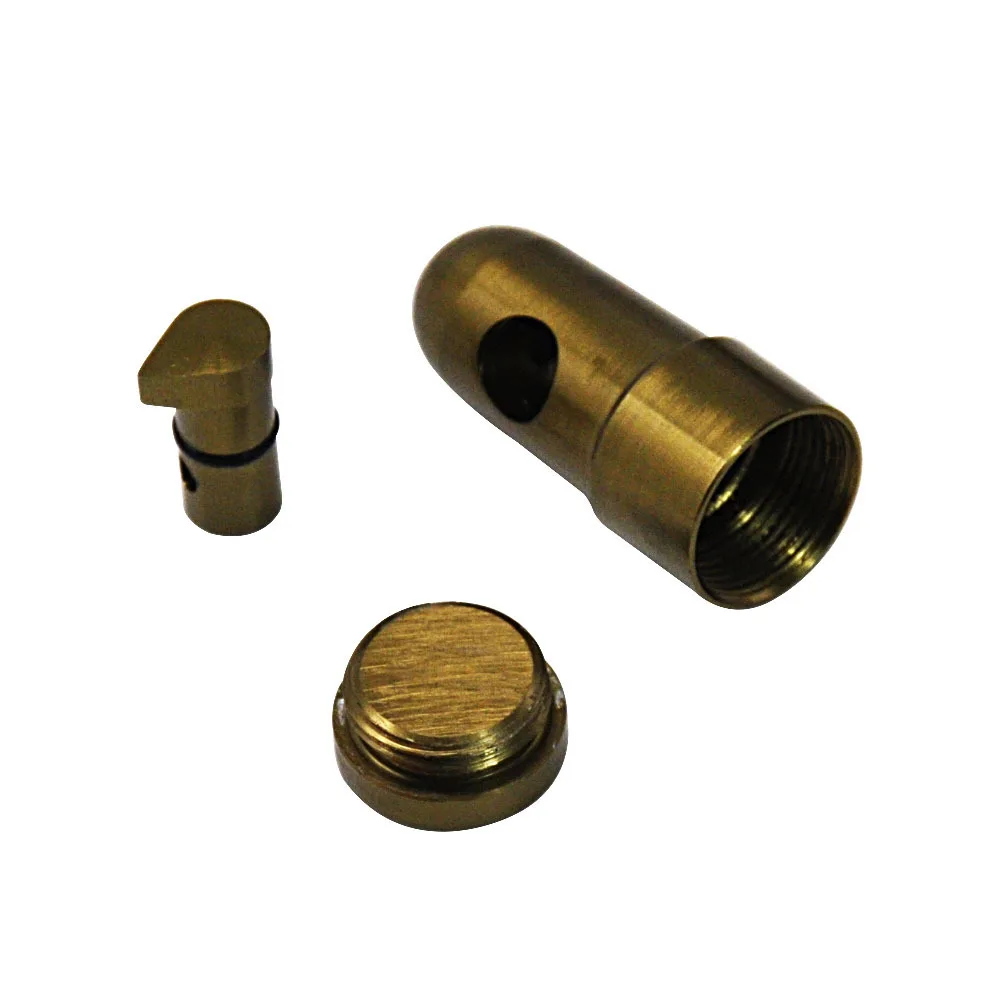 High Quality Portable Mini Metal Bullet Dispenser Leak-proof Storage Bottle Smoking Accessories