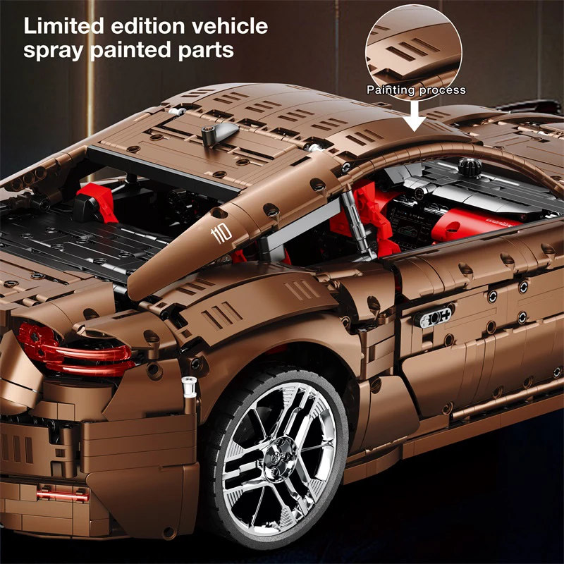 New 11009 5480pcs MOC Technical RC Sports Car GranTurismo Building Blocks Bricks Model Assembling Toys for Boys Birthday Gift