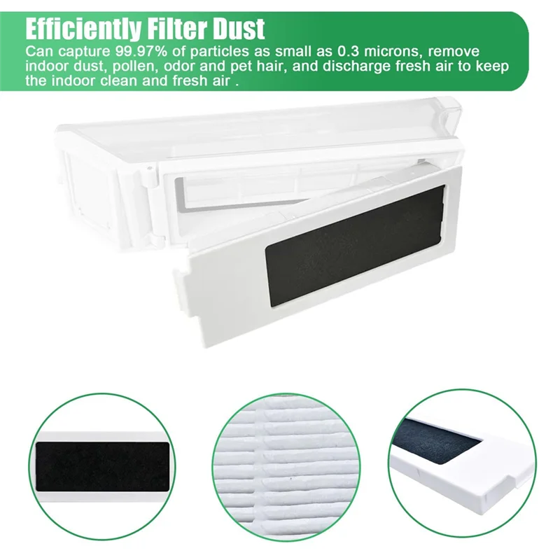 A94E-Aksesori Penyedot Debu untuk Ecovacs Deepot T20 Omni / T20 /T20 Max /T20 Pro, Sikat Utama, Filter Hepa, Kantong Debu