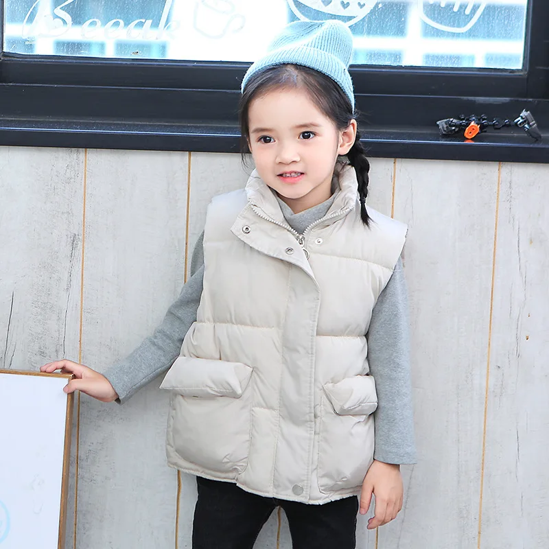 Gilet invernale per bambini autunno e inverno gilet in cotone per bambini gilet per capispalla per bambini addensato e pizzicato