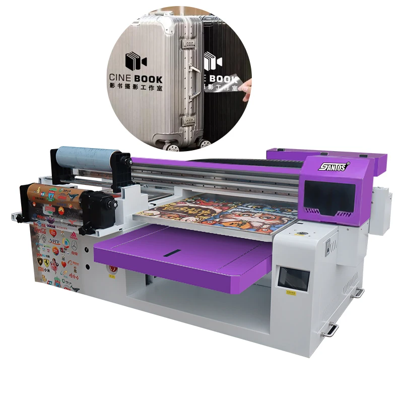 Hot Selling UV 60cm*90cm Flatbed Machine High-accuracy Digital Printer XP600 I3200 Uv Flat-Roll Printer
