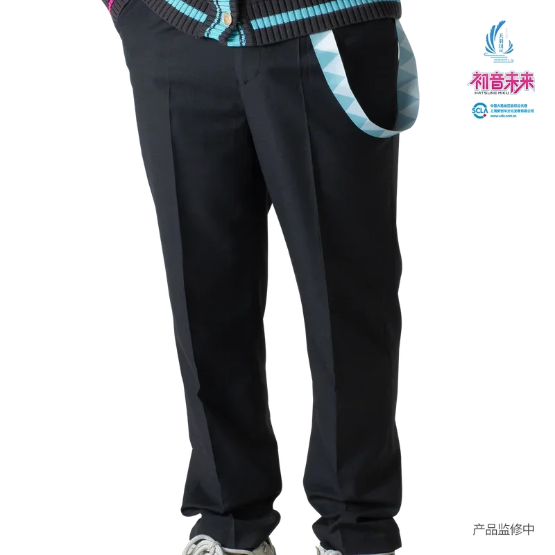 Official anime Miku cosplay DK uniform suit pants casual men straight trouser fashion male Man solid pants student Hatsune dress