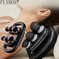 Fascia Gun Six-head Deep High Frequency Vibration 14mm Wireless Waist and Back Massager Body Relaxation Shoulder Calf Massager