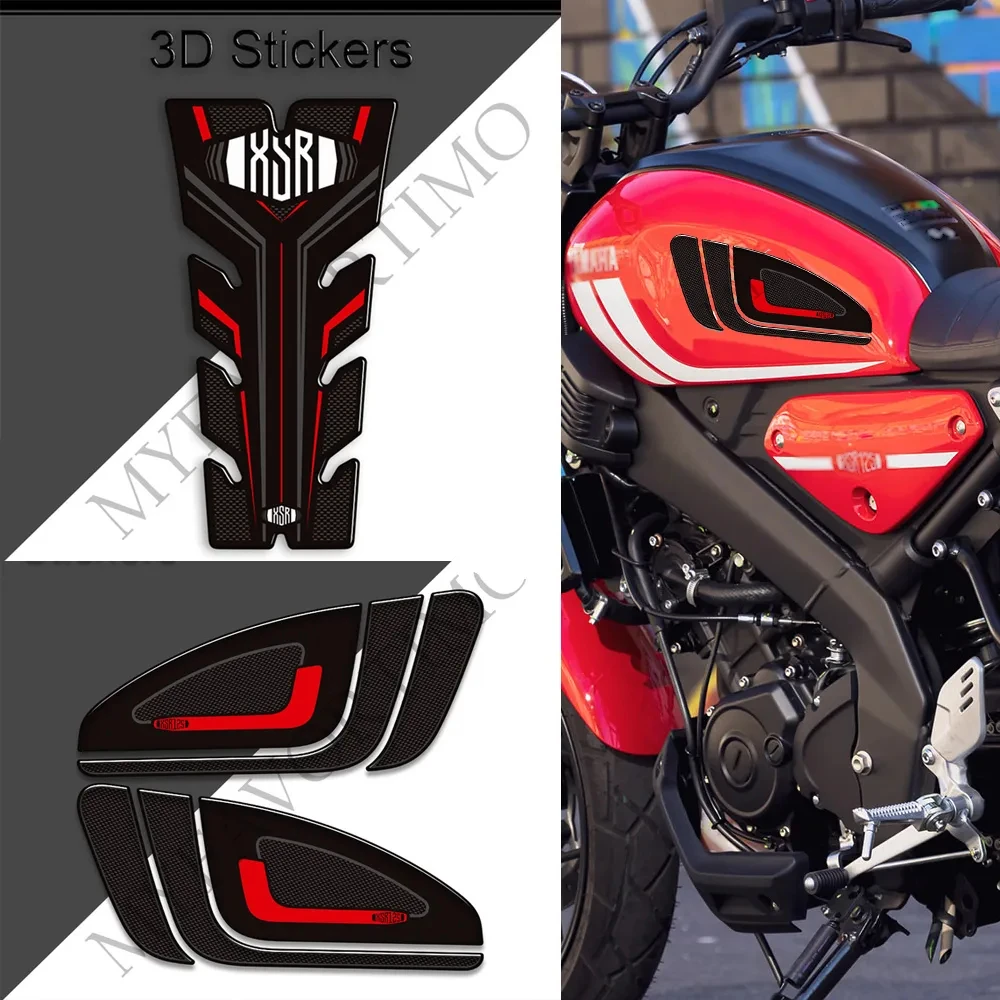 

XSR125 sticker For Yamaha XSR125 2021-2023 Motorcycle Scratch Protection Tank Pad Side Grips Gas Fuel Oil Kit Knee