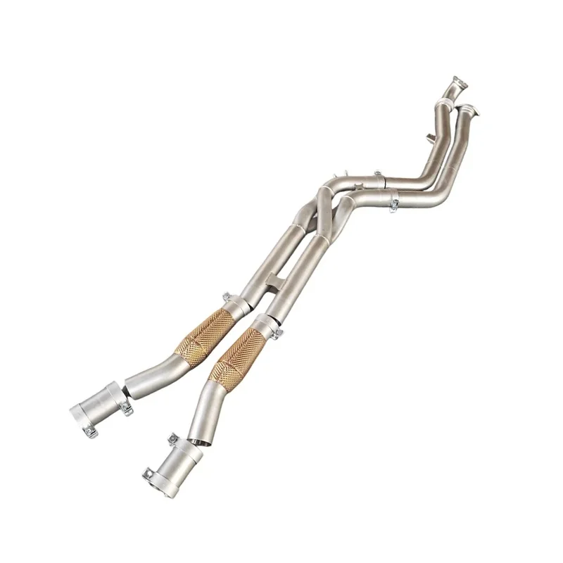 Factory Wholesale 3D Printing Z Pipe GT4 Design for BMW M3 M4 G80 G82 3.0T OEM Gold Insulation Middle Pipe Exhaust Pipes Upgrade