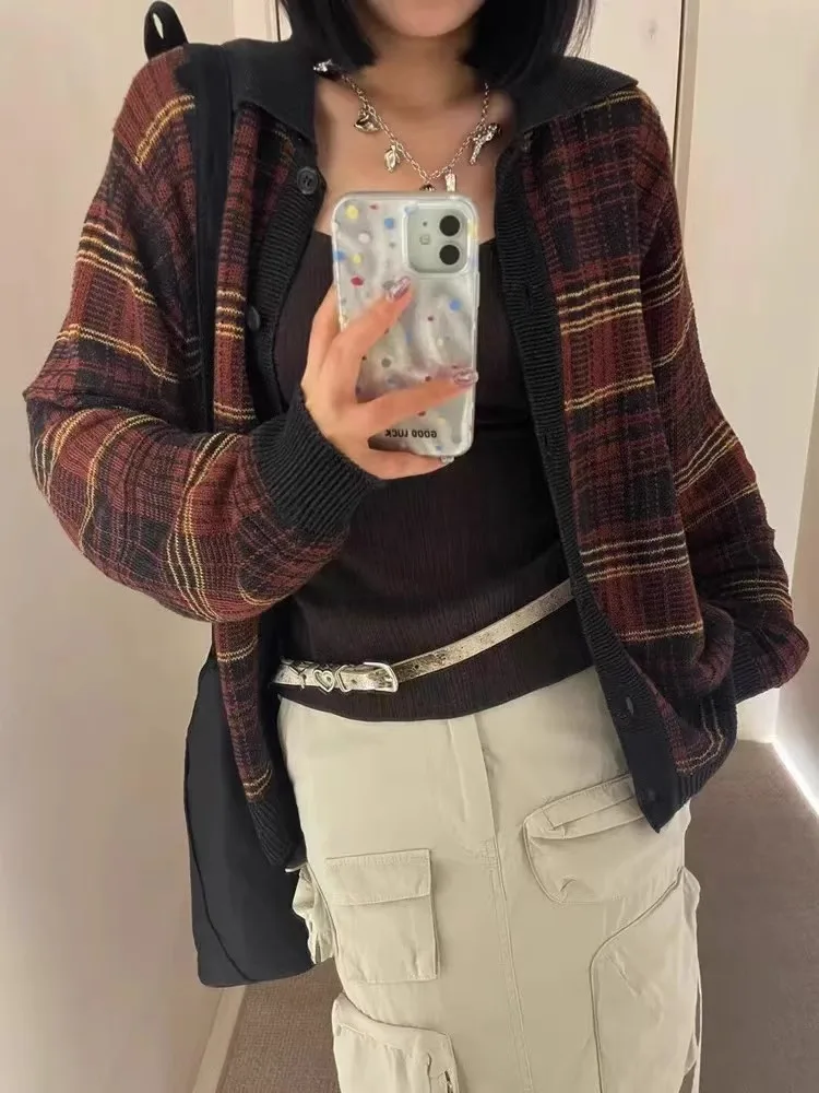 

Eveing Han Ma id Knitted irt Stripe Pattern Youthful Sle Long Sve Button up Breathable Autumn Wear for Men And ...