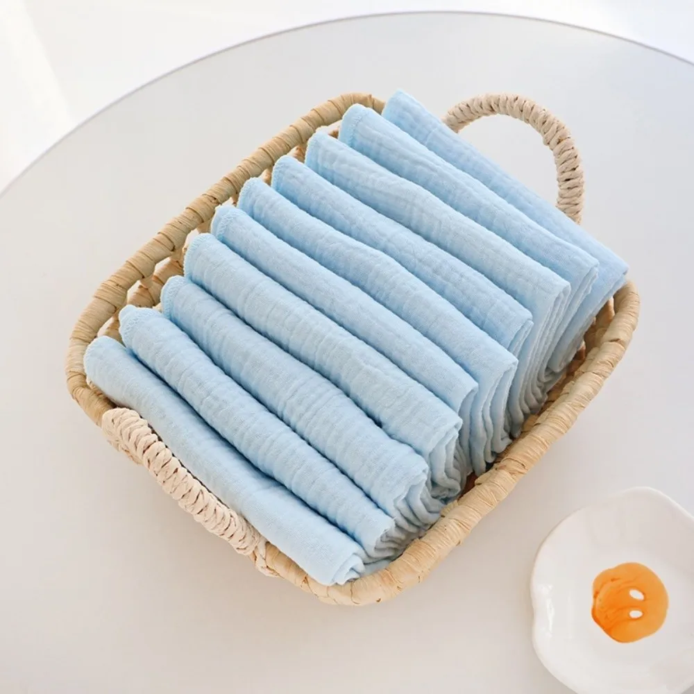 

10 шт., мягкие хлопковые детские подгузники, моющиеся впитывающие марлевые тканевые подгузники, дышащие многоразовые подгузники для новорожденных