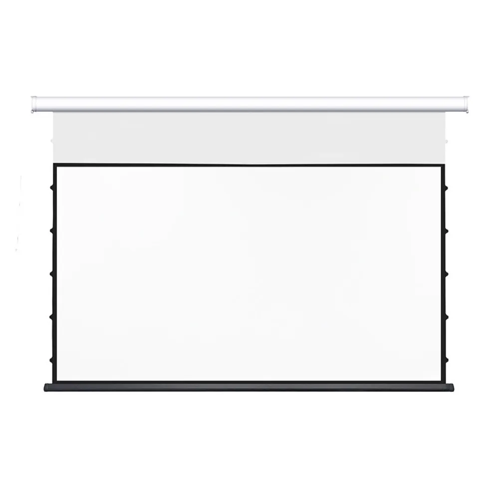 120 inch 16:9/4:3 home theater electronic hidden embedded tension ceiling projection screen