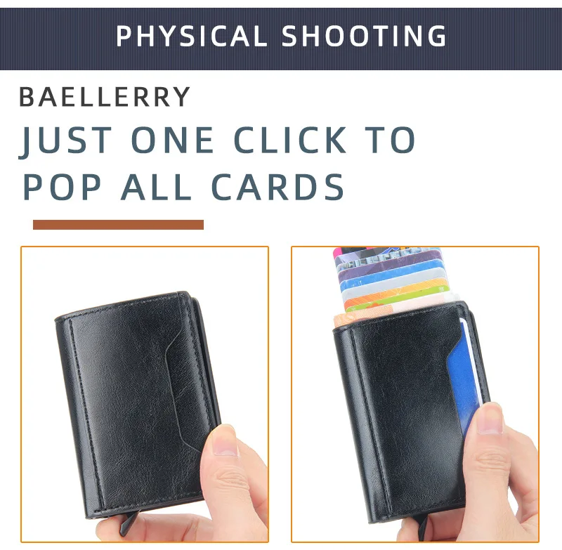 Business Magnetic Card Solt Case for Magsafe Functions Phone Case Card Holder Wallet Luxury PU Leather Men Slim Purses Pocket