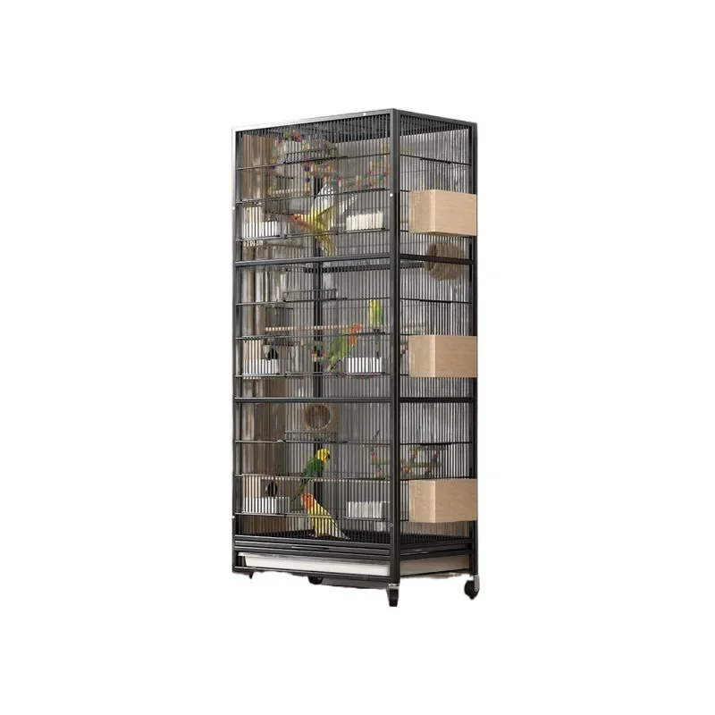 

Bird cage parrot cage new splash-proof luxury villa large full set of Xuanfeng thrush special encryption reinforcement bird 6sy