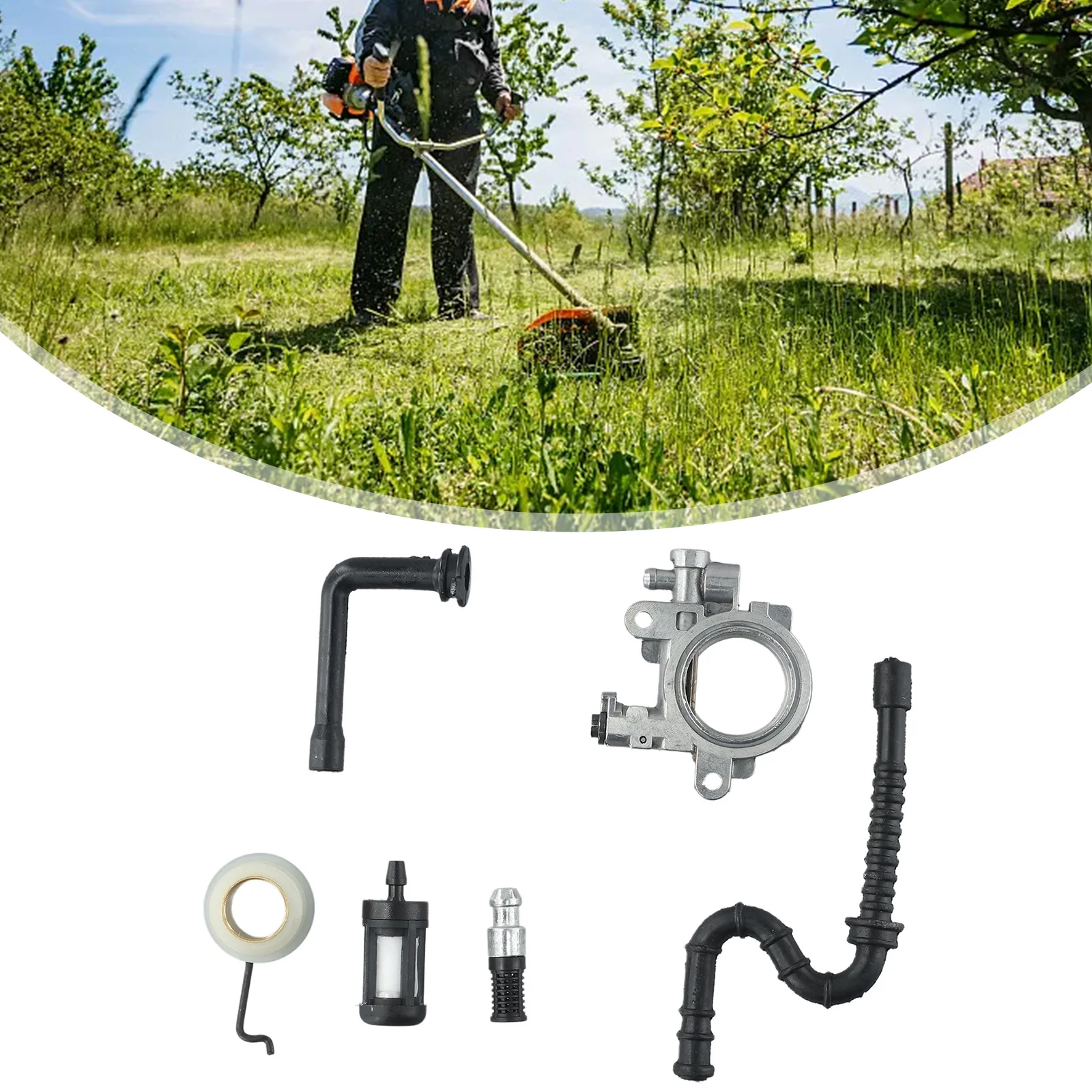 Convenient Oil Pump Kit Oil Pump kit 1127 640 3204 MS390 029 039 Oil Filter Oil Line Spring Worm Gear Worm gear