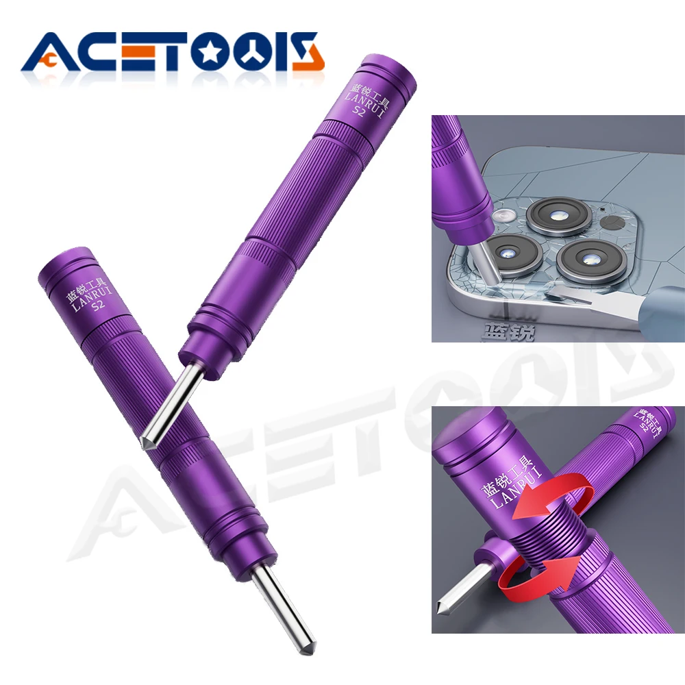 

Lanrui S2 Explosive Pen Mobile Phone Glass Breaker Pen Back Cover Lens Removal Tool Adjustable Force Explosion Pen Repair Tool