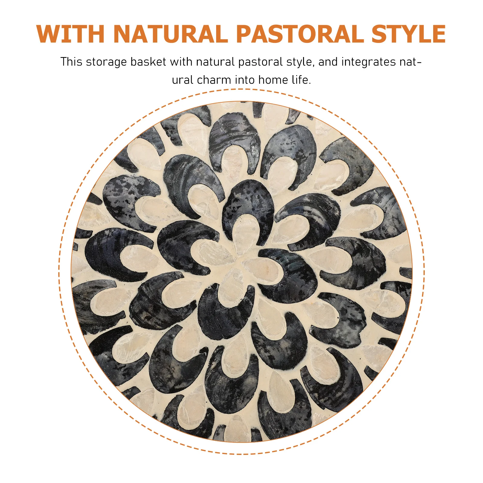 سعة كبيرة الروطان سلة مغزولة مستديرة الفاكهة وجبات خفيفة تخزين حامل المطبخ تخدم صينية ديكور المنزل المنظم