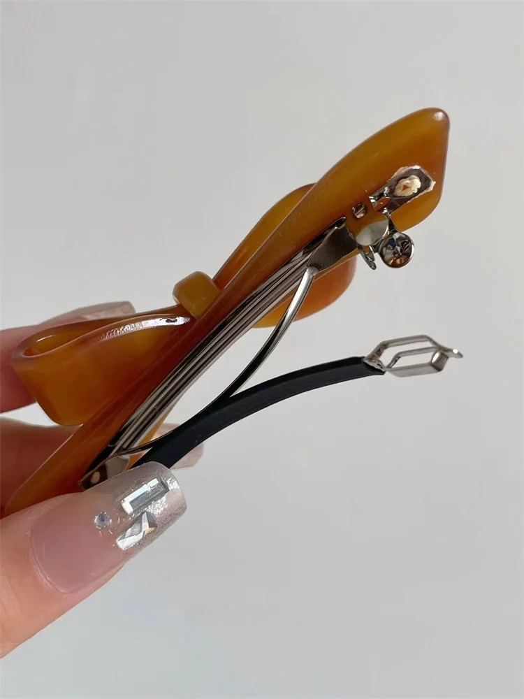 Presilha de Cabelo Fena E de Verão em Acetato com Laço Borboleta, Acório de Moda, ampo Bico de Pato, Ornament...