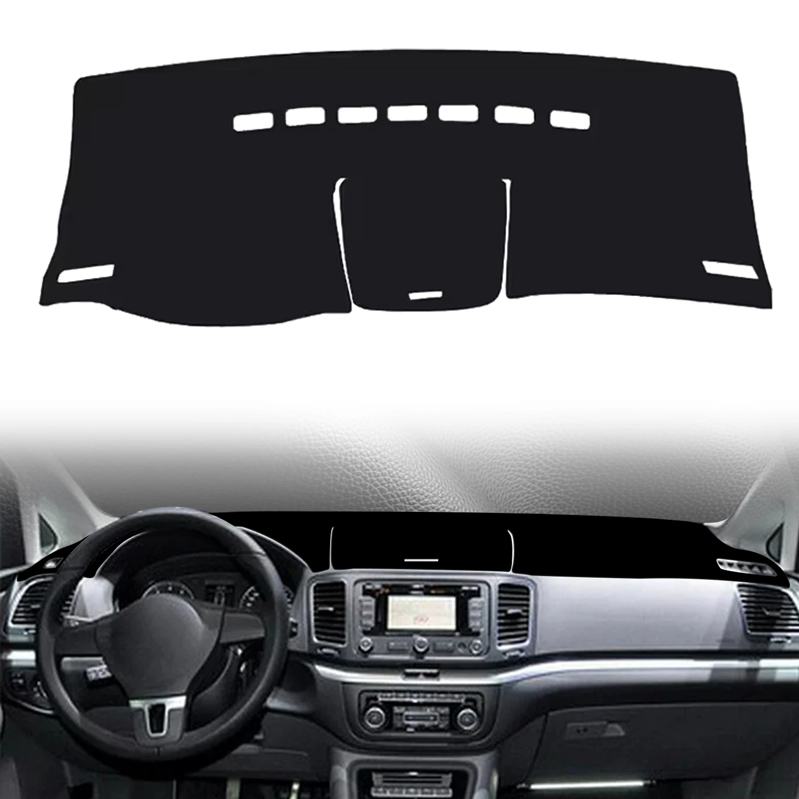 

for VW Sharan 2012 2013 2014 2015 2016-2020 ​​Car Dashmat Dashboard Cover Pad DashMat Sunshade Protective Carpet Accessories