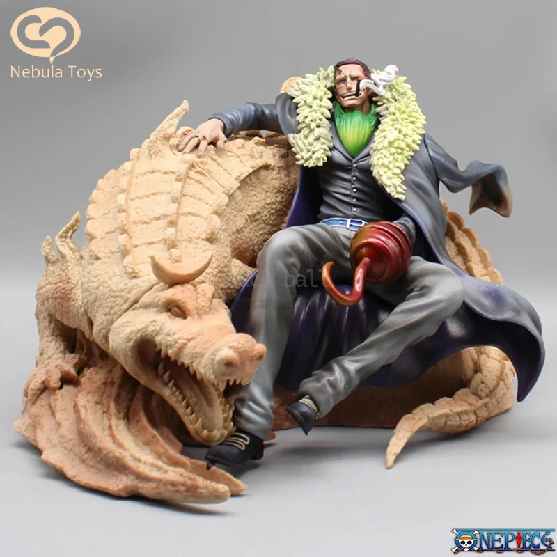 

17cm One Piece Anime Figure King Of The Desert Sir Crocodile Figurine Pvc Statue Model Collectible Room Ornament Kids Toys Gifts