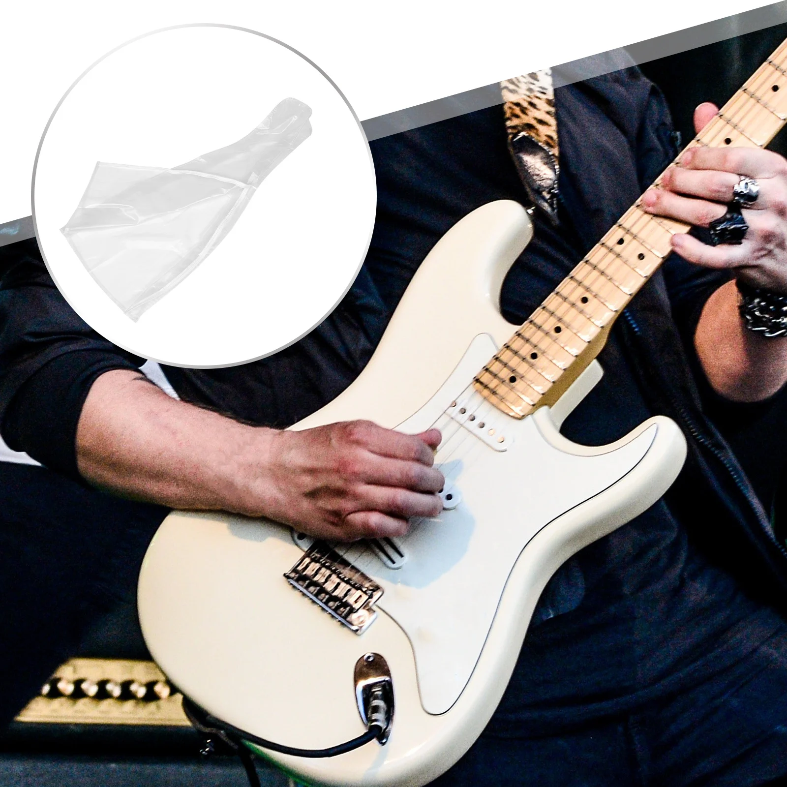 

Guitar Cover Resonator Water Proof Bass Protector Bag Acoustic Waterproof Covering White Travel