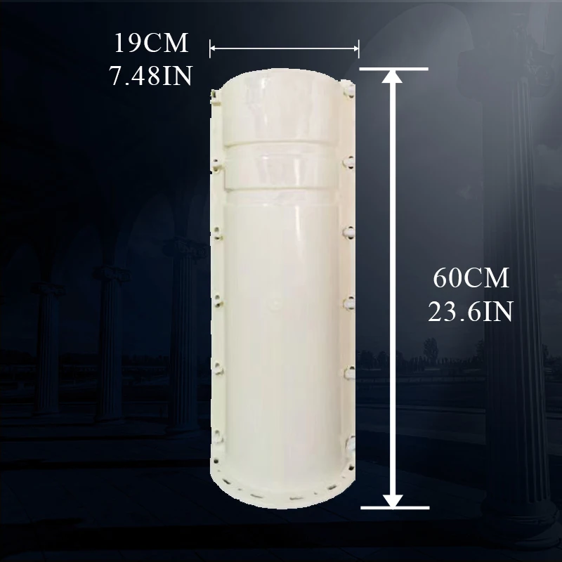 Fengshui Concrete Block Column Mold, Cement Product Mold, Road Block Template, Square, Marble, Roman