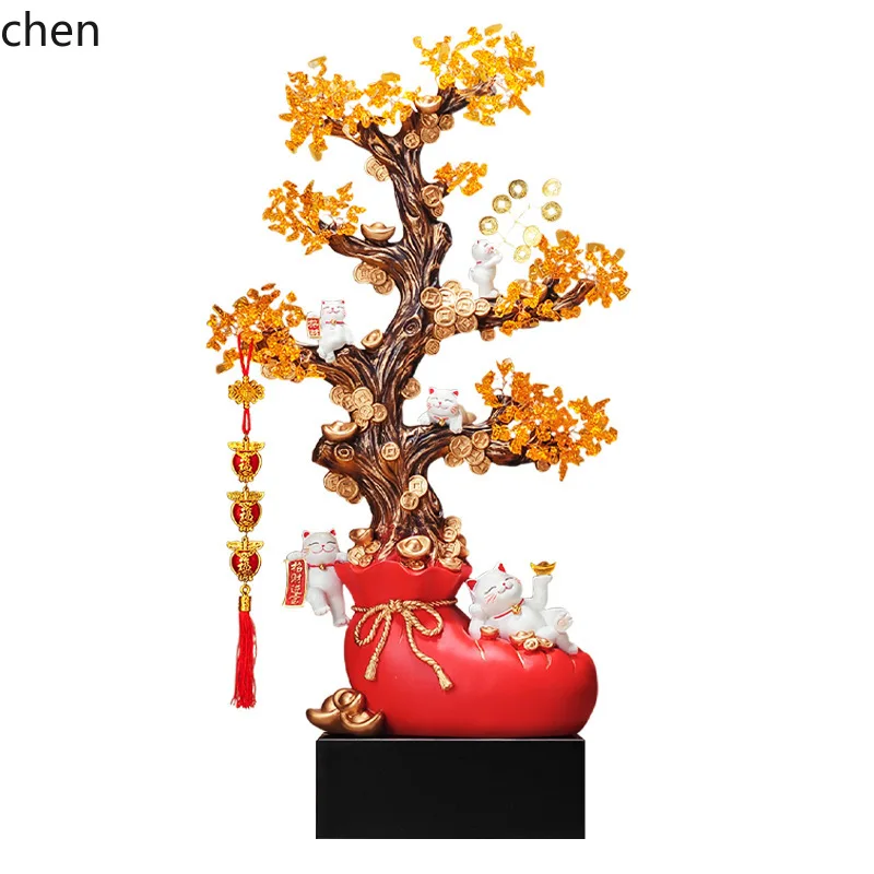 ZML persimmon ruyi floor-standing ornament living room front desk decoration housewarming gift