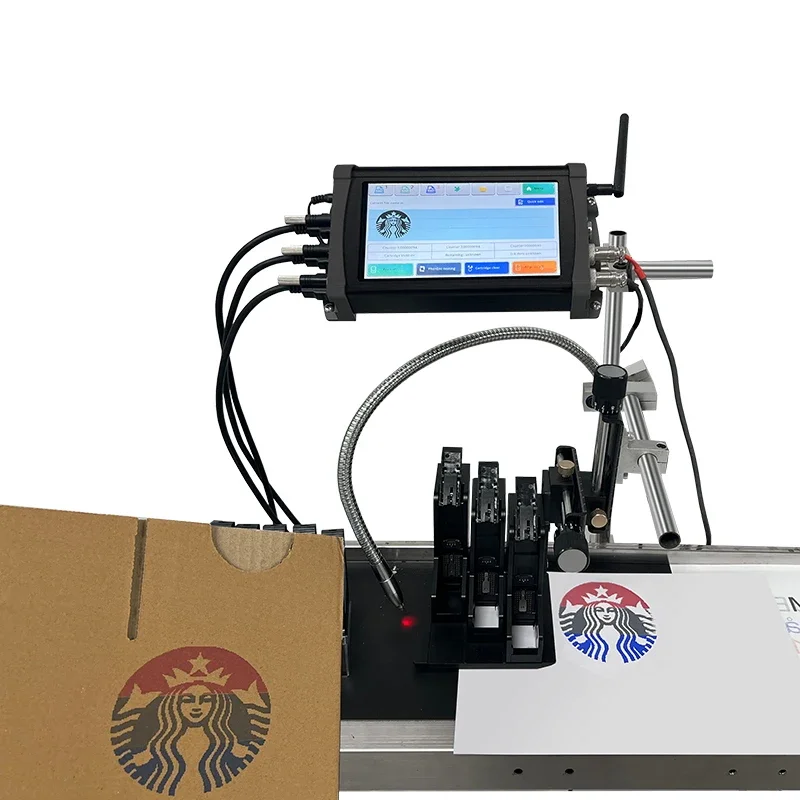 

Factory Direct Multi-Nozzle Tij Online Thermal Inkjet Plastic Bottle Printer for Batch Coding Expiry Date Lot Number Flex