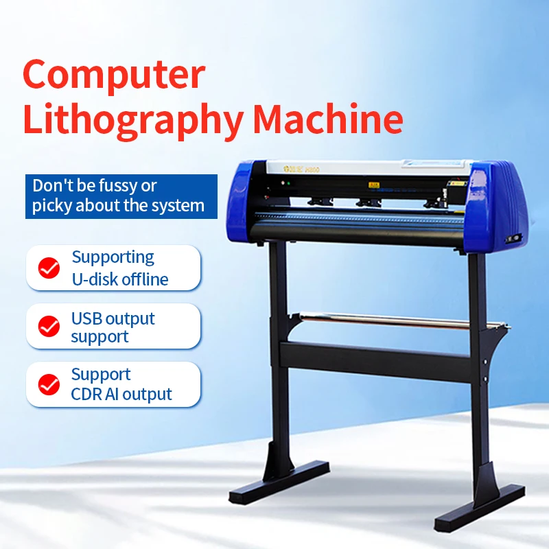 

Vinyl Cutter Plotter Machine 600~1500mm Vinyl Cutting Plotter LCD Screen for DIY Advertising Label Making