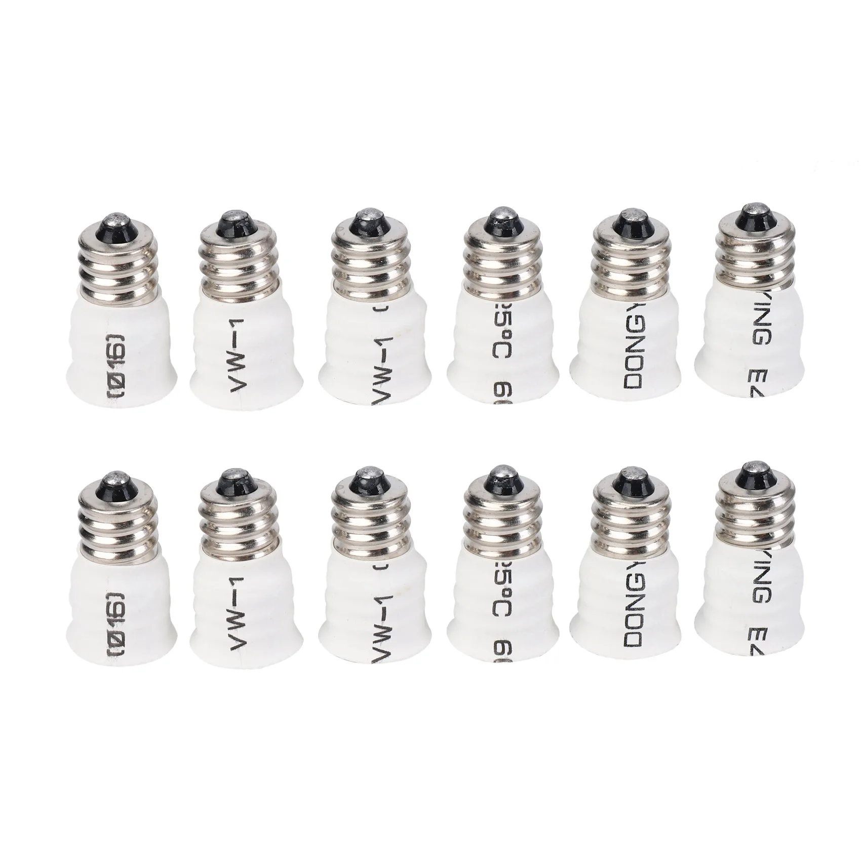 12-Pack E12 to E14 White Bulb Converter LED Light Holder Lamp Adapter Socket Changer High Quality