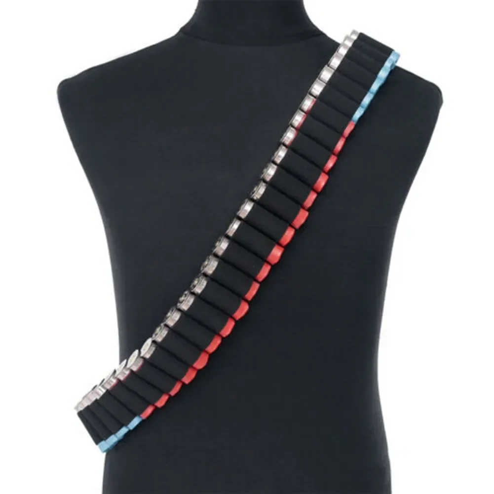 ล่าสัตว์สายพาน50รอบ bandolier, สายพานตลับลูกปืนเกจ12 20อุปกรณ์การล่าสัตว์กระเป๋าใส่กระสุนปืนปืนอัดลม