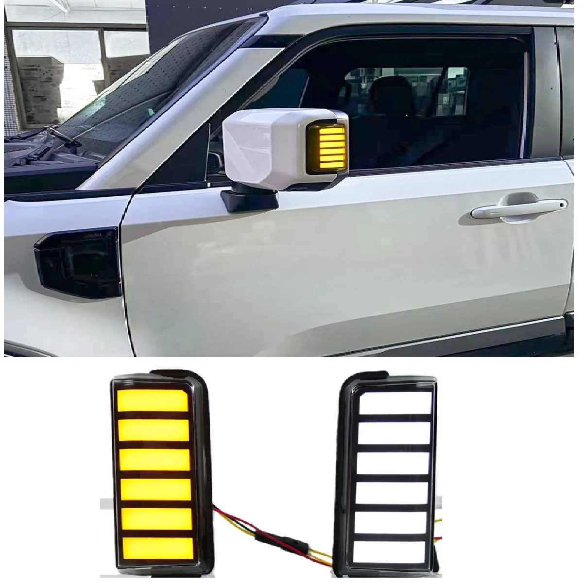 

Автомобильные указатели поворота в боковые зеркала для Toyota Prado LC250 2024, 2025, 2026 годов выпуска, аксессуары для боковых зеркал