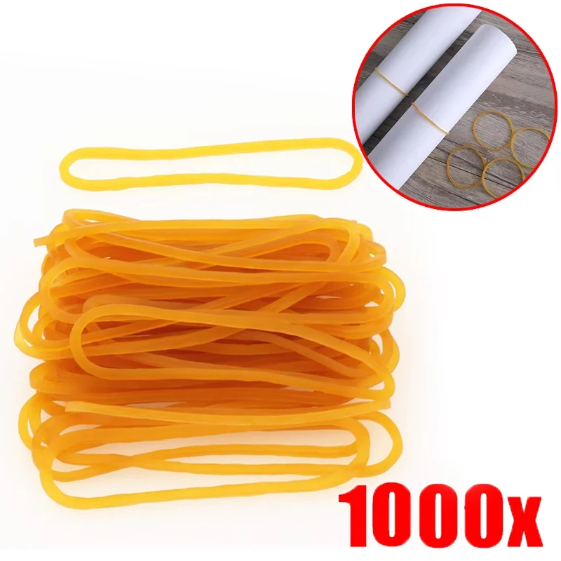 100/300/1000PCS Stationery Rubber Bands 38x1.5mm Stretchable Loops For Paper Files Packaging Home Office Use Office Supplies Set