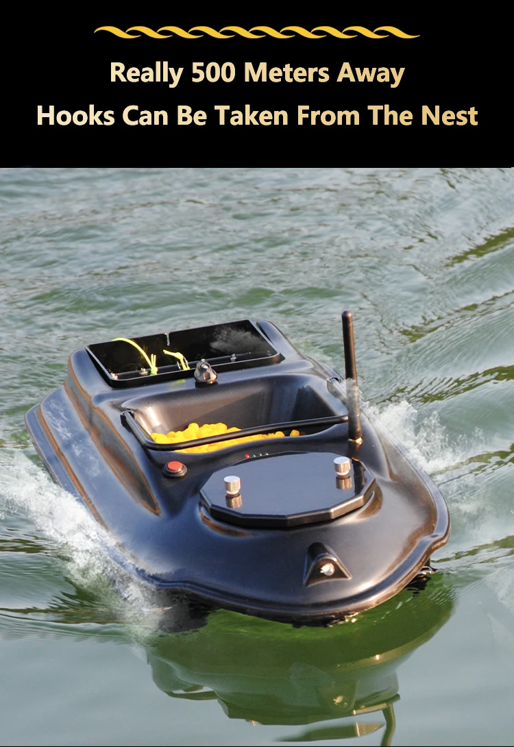 Large GPS Bait Boat 3KG Load 500M 40PCS GPS Position Point GPS Automatic Feed Return Auto navigation With GPS Fish Finder Boats