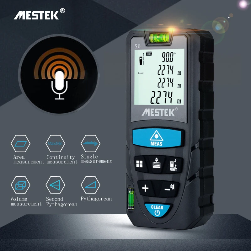 Mini Handheld Rangefinder sight Measure Tool Distance Meter with LCD Backlight 50m Digital Laser Distance Meter