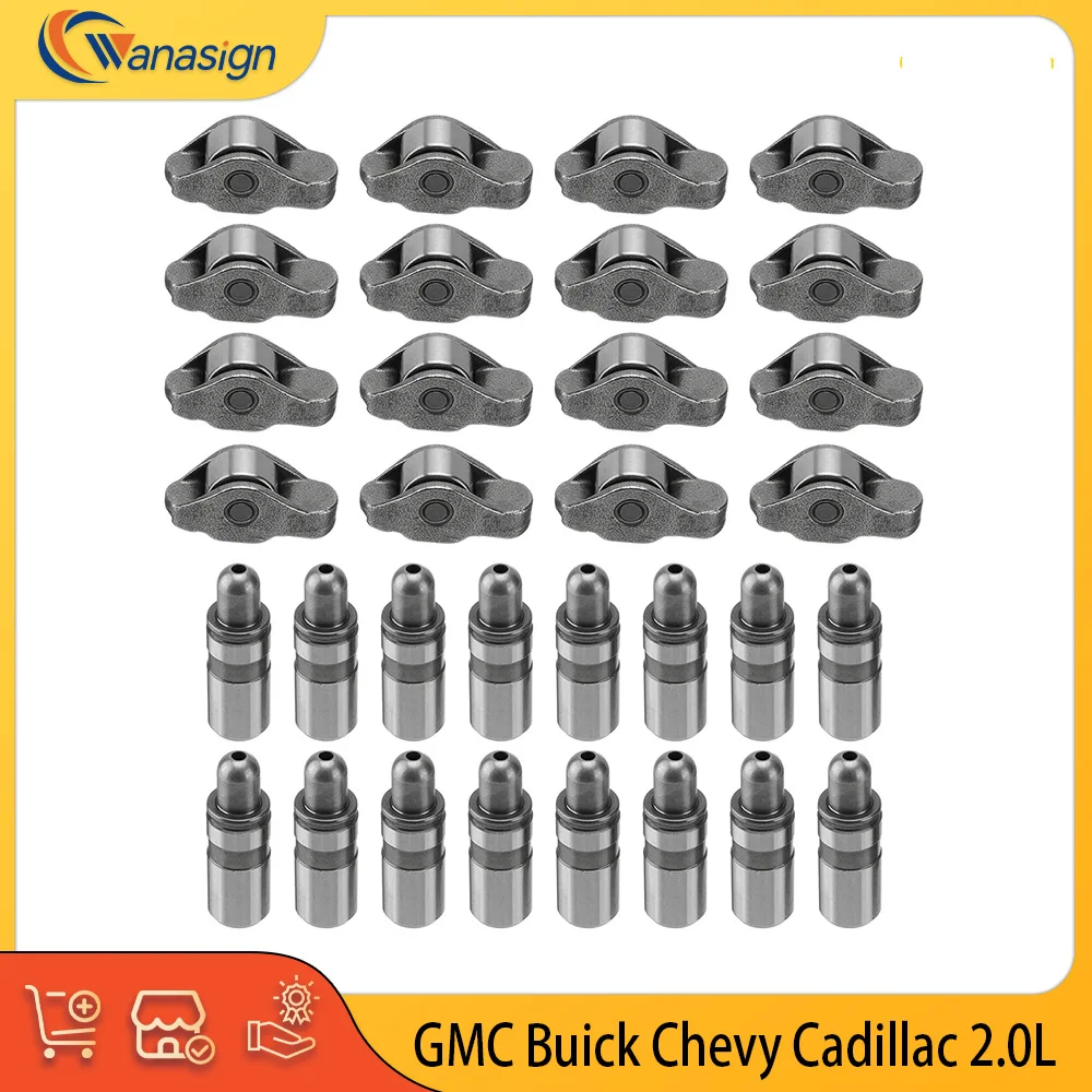 Engine Rocker Arms Valve Lifter Fit 2.0 2.2 2.4 2.5 4.6 L L4 Gas For Chevy Equinox HHR Malibu Orlando 2.0L 2.2L 2.4L 2.5L 4.6L