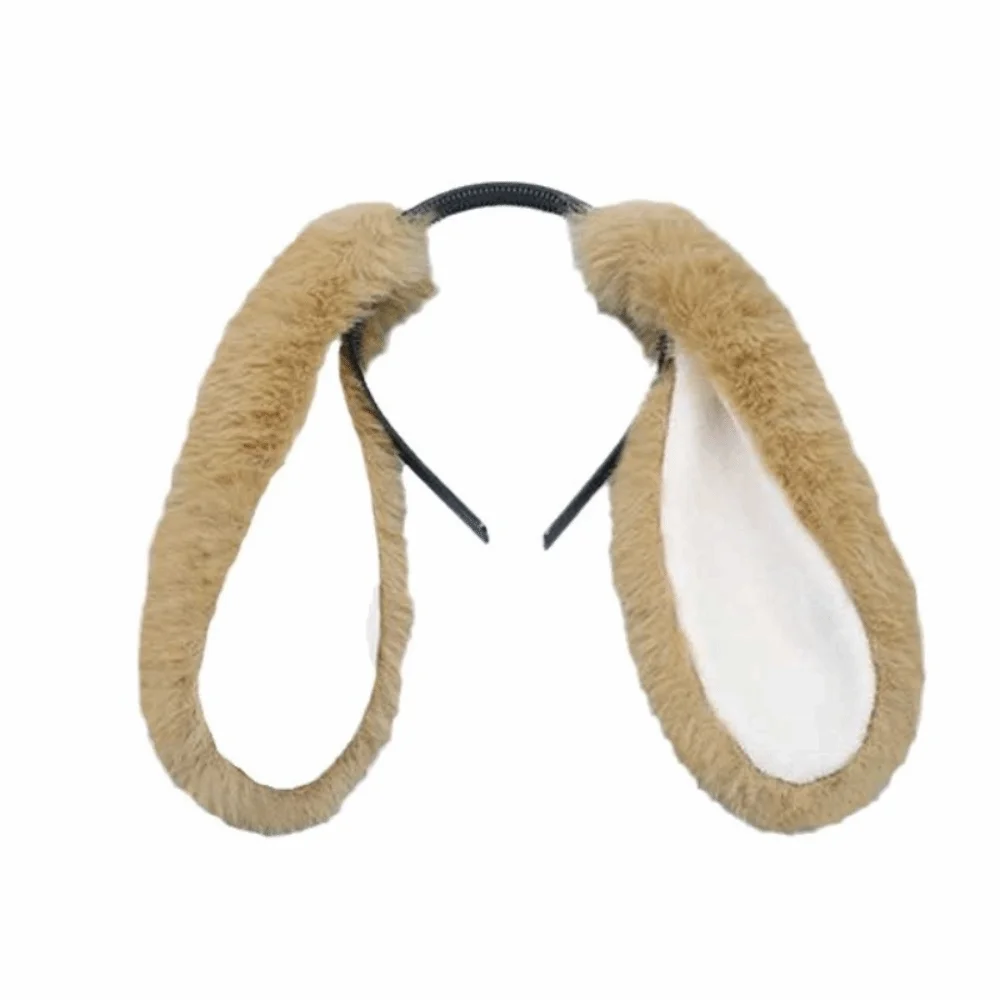 

Новый мягкий пасхальный ободок для волос с ушками кролика, плюшевая повязка на голову с ушками зайца, милые удобные аксессуары для волос для фотосессий