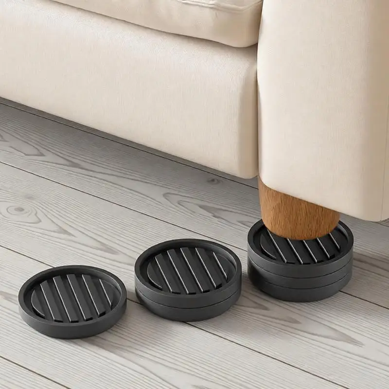 Adjustable Height Furniture Pads (1cm/1.7cm/2.5cm) – Anti-Slip, Damp-Proof & Stackable Risers for Tables & Chairs