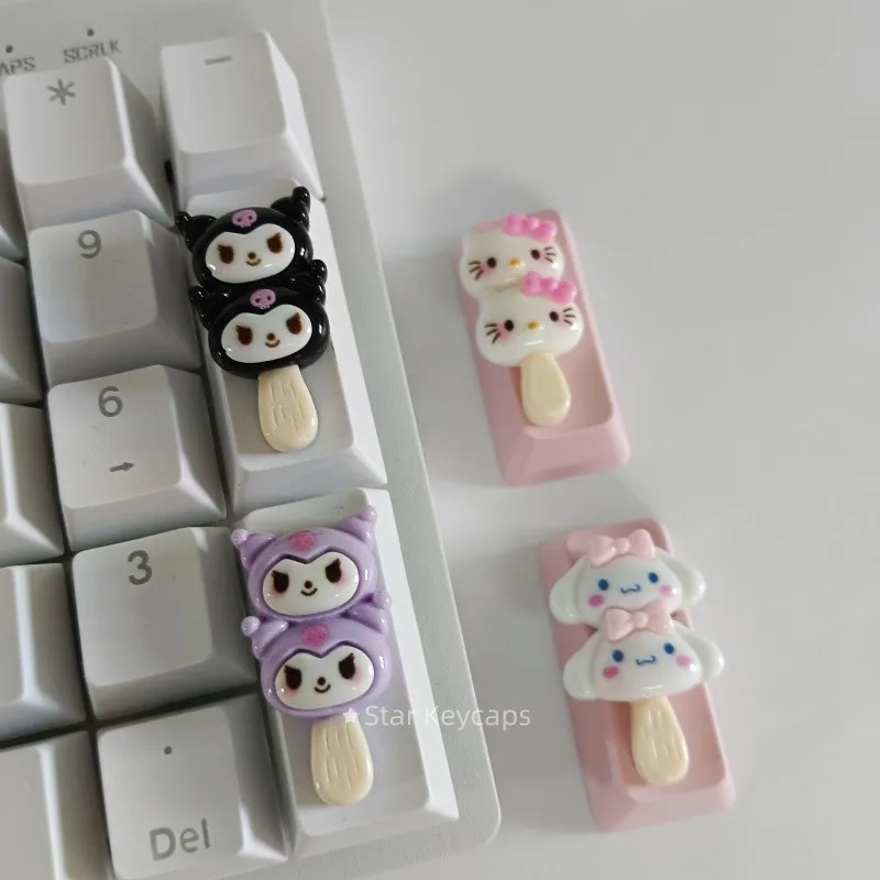 

Personalized Cartoon Kurumi KT Keycaps Creative Mechanical Keyboard Keycap Accessories Added Vertical Shape Enter + Key