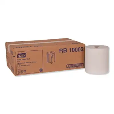 

Tork Hardwound Roll Towel, 7.88 X 1000 Ft, White, 6 Rolls/Carton -Trkrb10002
