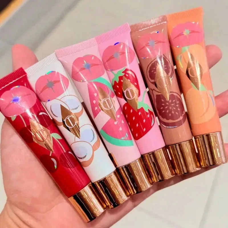 Charlotte Tilbury Feuchtigkeitsspendender Lipgloss, seidiger Samt-Lippenstift, Peeling, langanhaltende, kaschierende Kosmetik mit Box, Geschenke