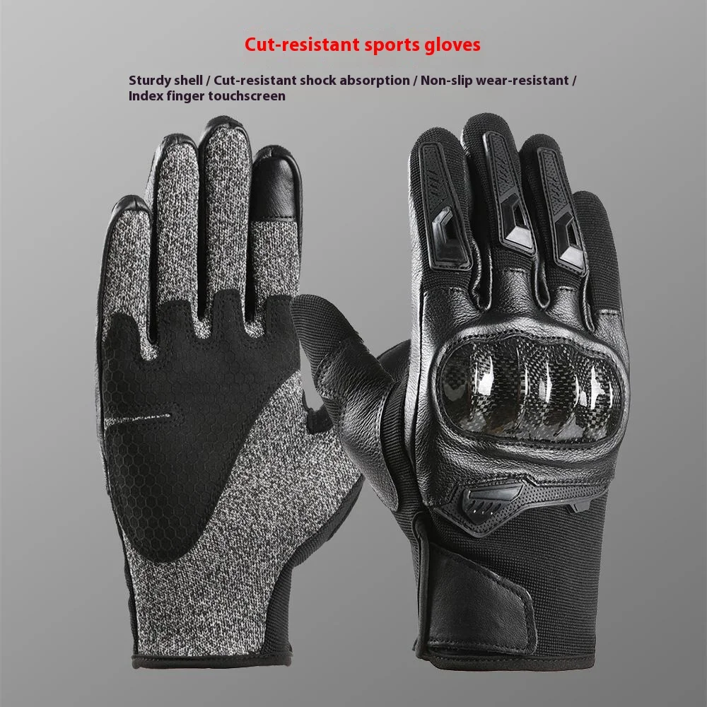 

Anti Stab Outdoor Gloves, Anti Cut Full Finger Riding Men's Fighting Army Fans Anti Slip Gloves Mountain Climbing Combat