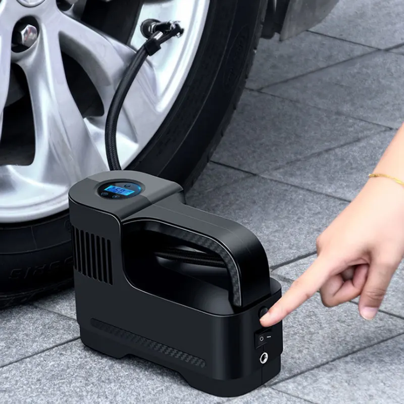 

Portable Air Compressor Tire Inflator Multifunctional Air Pump Car Tire Pump Easy to Operate Digital Display with Light