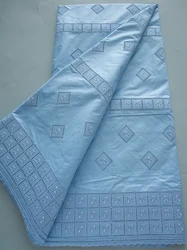 Nigerian Cotton Lace Fabric High Quality 2026 Embroidered Cotton Swiss Voile Lace Fabric African Party Dress for Women A4217