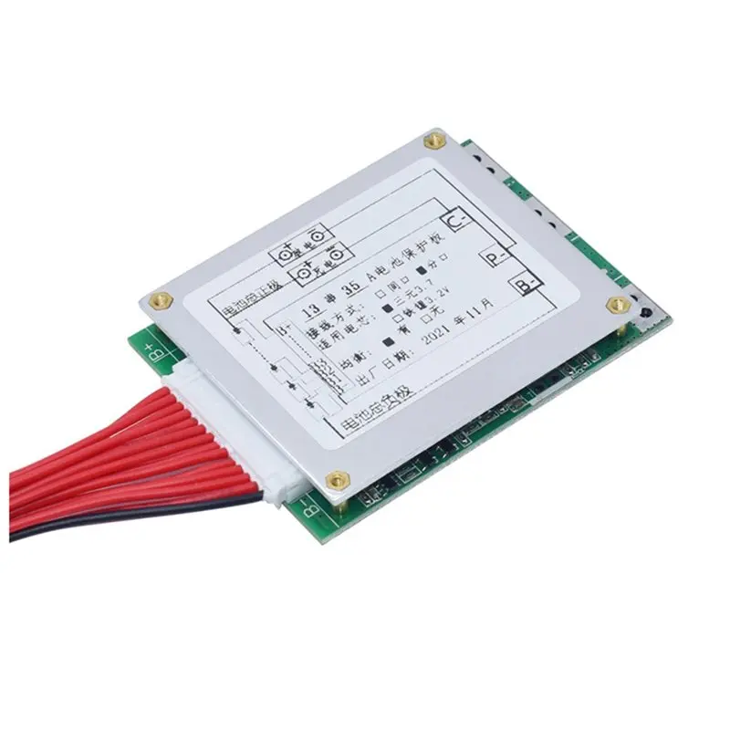 [NEW!】 13S 15A 48V Li- BMS Protection Board With Balance Integrated PCB For 18650 Battery Packs