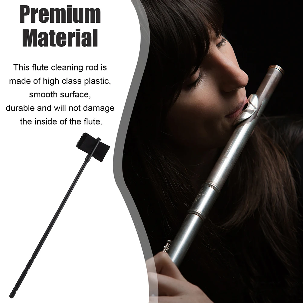 

Flute Cleaning Stick Set Premium Plastic Maintenance Supplies Rod Care Tools Cloth Accessories Preservation Kit Instrument Life