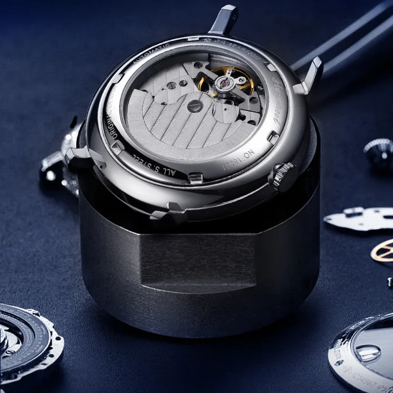 High End Business Men's Mechanical Watch Tourbillon Hollow Multi Function Waterproof Calendar Man Sports Watch