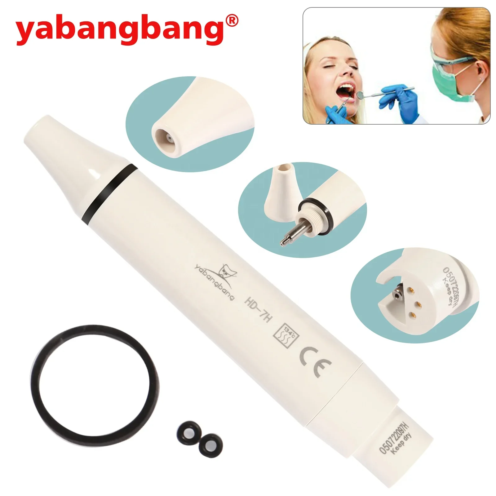 Hot Selling! den tal Detachable Ultrasonic Piezo Scaler Handpiece Fit DTE SATELEC Cavitron Scaler Tip