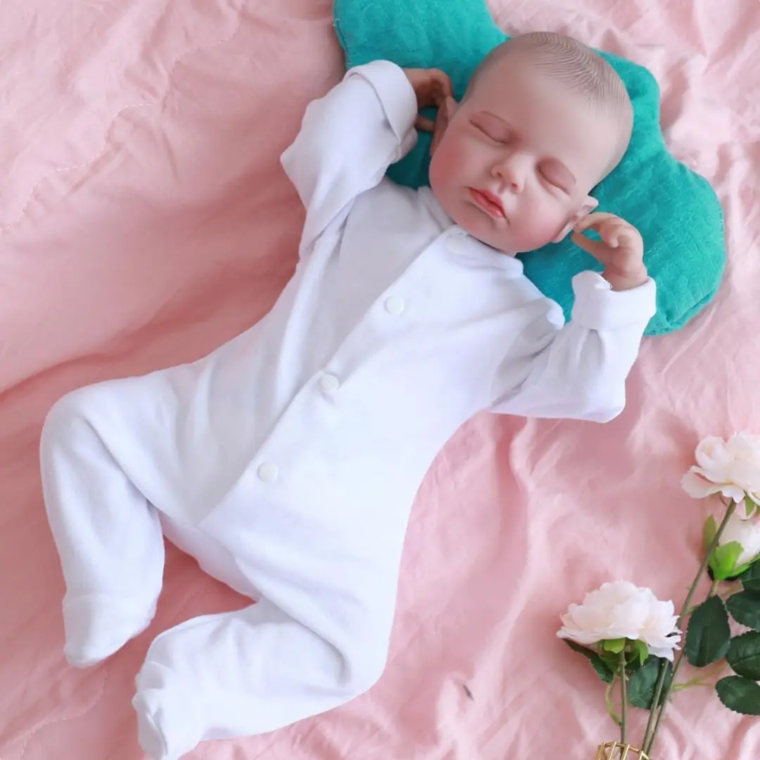 

19inch Realistic Reborn Baby Dolls LOULOU Lifelike Newborn Babies Cheap That Look Real Life Sleeping Eyes Closed Boys Girls