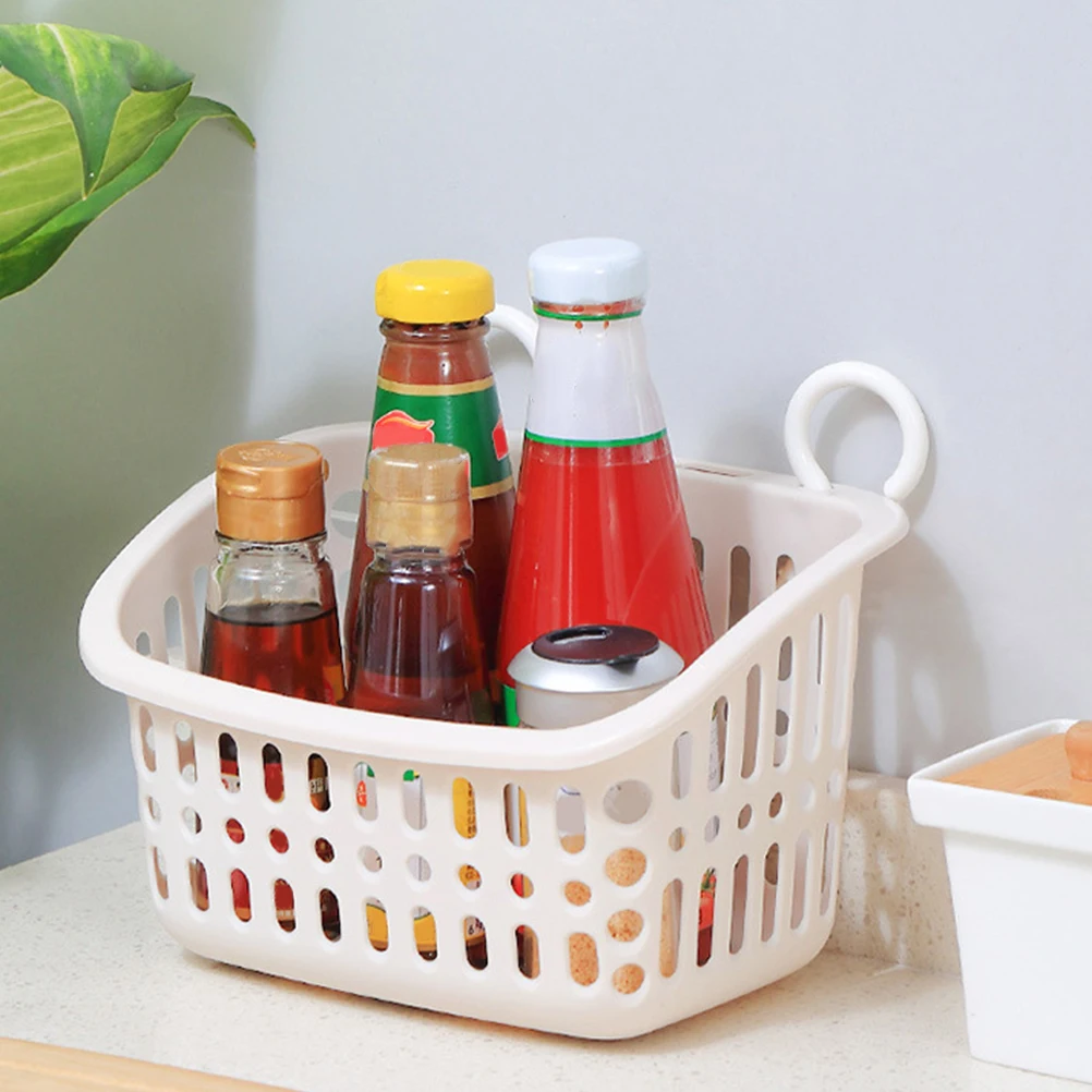 

2pcs Hanging Baskets Bathroom Organizers Shower Gel Toothbrush Hollow Design Wall Mount Storage Condiment Holder Space